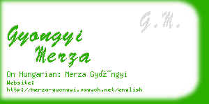 gyongyi merza business card